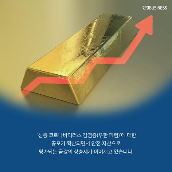 [카드뉴스] 신종 코로나 바이러스 공포에 치솟는 금값