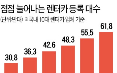 '하하 호호' 렌터카…5년새 시장 두 배 커졌다