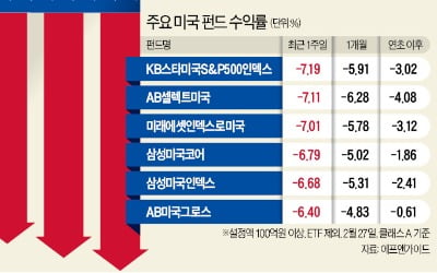 美펀드 너마저…매일 밤잠 설치는 투자자들