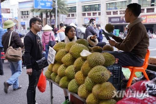 말레이시아 두리안 가격 50% 하락…신종코로나로 중국 소비 줄어
