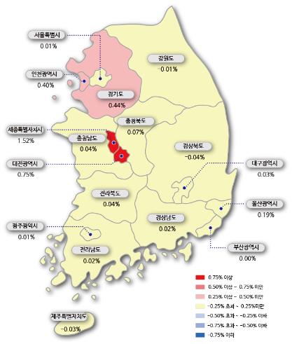 서울 아파트값 4주 연속 0.01%…'노도강'은 강세 지속