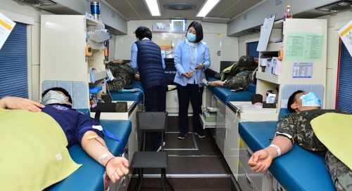 공군 8전비 장병, 코로나19 여파 혈액 부족에 헌혈 동참