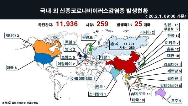 미국·일본·중미까지 세계 각국 `中 입국 금지`…한국은?