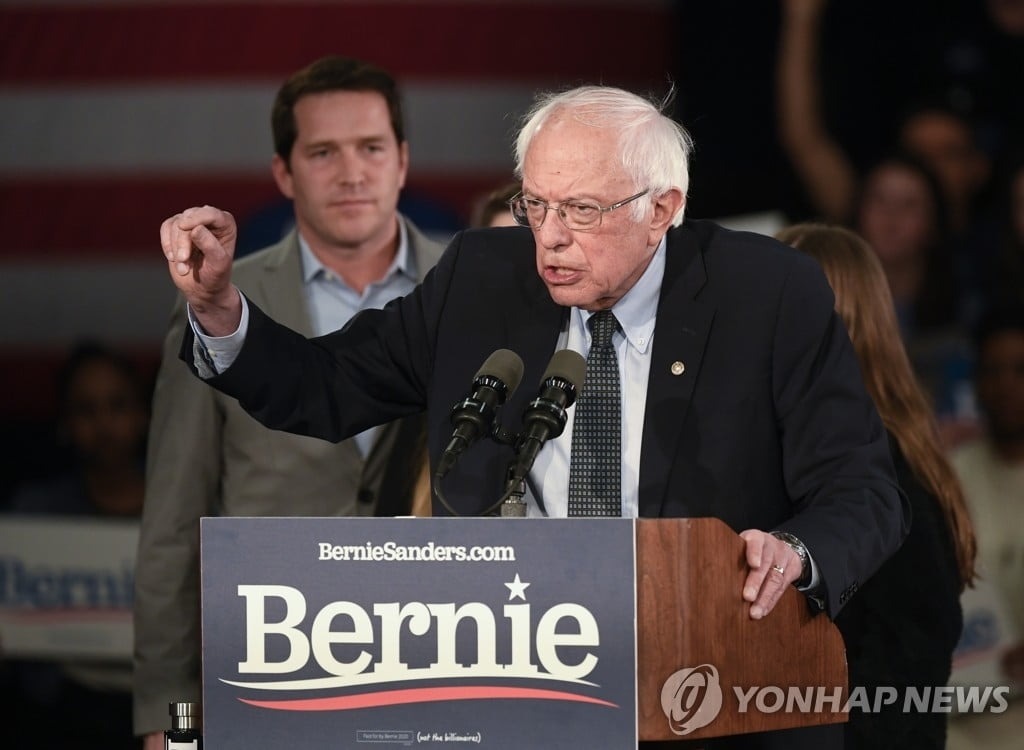 뉴햄프셔 민주 경선 개표 30%…샌더스 27.6%·부티지지 23.5%