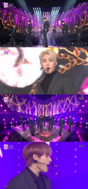 '인기가요' SF9, 파워풀한 무대로 화려한 피날레 'Good Guy'