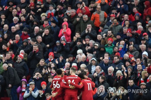 'EPL 무패 선두' 리버풀, 사우샘프턴 4-0 완파…16연승 질주