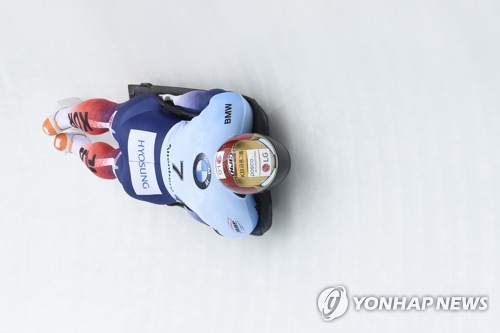 윤성빈, 스켈레톤 세계선수권 6위 머물러…시즌 마무리