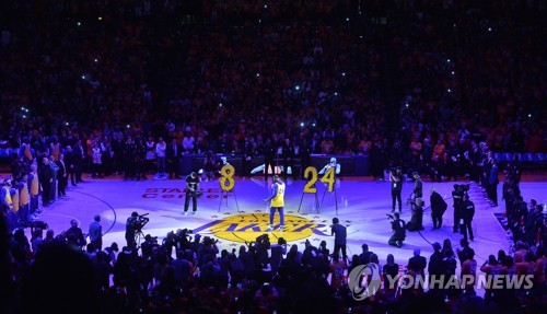 NBA 코비 추모 경기, 441만명이 시청…역대 두번째