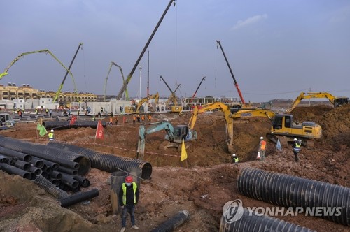 '신종코로나 잡자' 우한 응급병원 벼락치기 완공…3일부터 진료