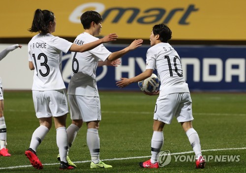 '지소연 2골 2도움' 한국, 올림픽 최종예선 미얀마에 7-0 대승