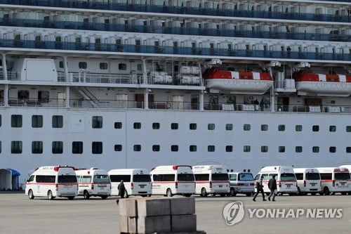 코로나19 확산 日유람선서 고령자 일부 내려…한국인 포함안돼