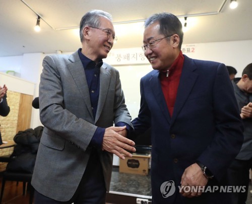 김형오 찾아갔지만…홍준표·김태호 "고향 출마 변함없어"(종합)