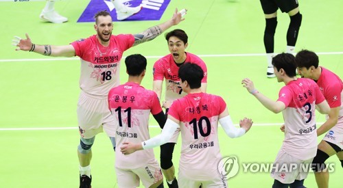 '오늘은 5세트 없다'…KGC인삼공사, IBK기업은행 3-0 완파(종합)