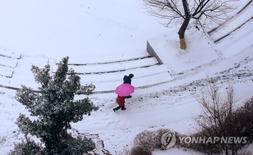 서울 밤새 4.1cm 눈…올겨울 최고 적설량 기록