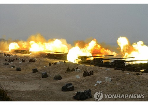 김정은, 어제 인민군 합동타격훈련 지도…"전투력 강화"(종합)