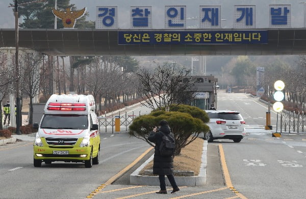  신종 코로나바이러스 감염증 발원지인 중국 후베이성 우한과 인근 지역에서 귀국한 교민들의 임시생활시설로 지정된 충남 아산 경찰인재개발원 사진=연합뉴스