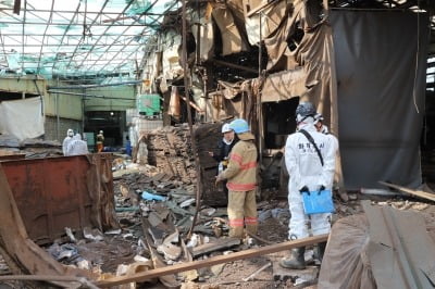 [종합] 양주 가죽공장 폭발…최초 폭발음 연속해서 두 차례 '쾅'