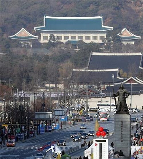 서울 광화문 세종대로에서 바라본 청와대 전경. /사진=연합뉴스