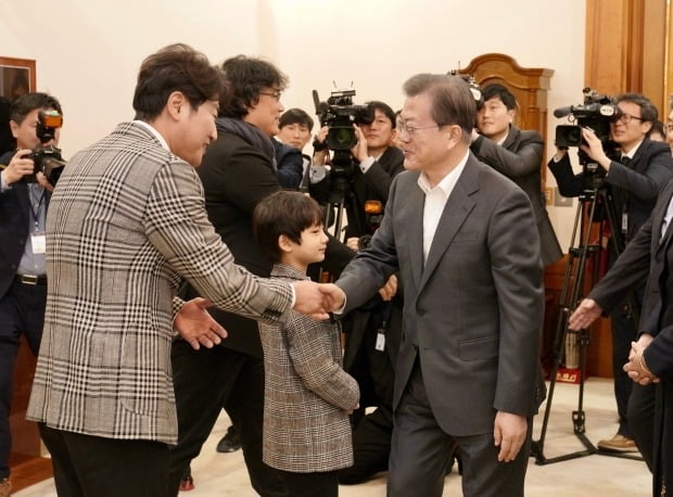 기생충 청와대 오찬 / 사진=연합뉴스