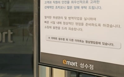 코로나19 확진자 방문한 이마트 성수점·대구 현대백화점 임시 휴점