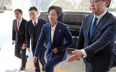 추미애, 대검 전격 방문…윤석열과 두번째 회동