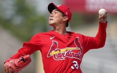 '최고 151㎞' 김광현, 첫 MLB 선발 등판…2이닝 퍼펙트 3K