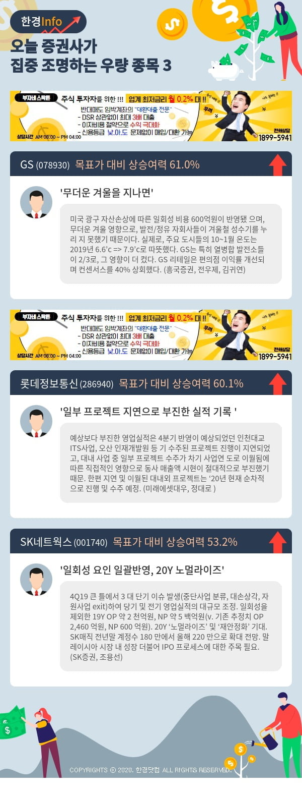 오늘 증권사가 집중 조명하는 우량 종목 3