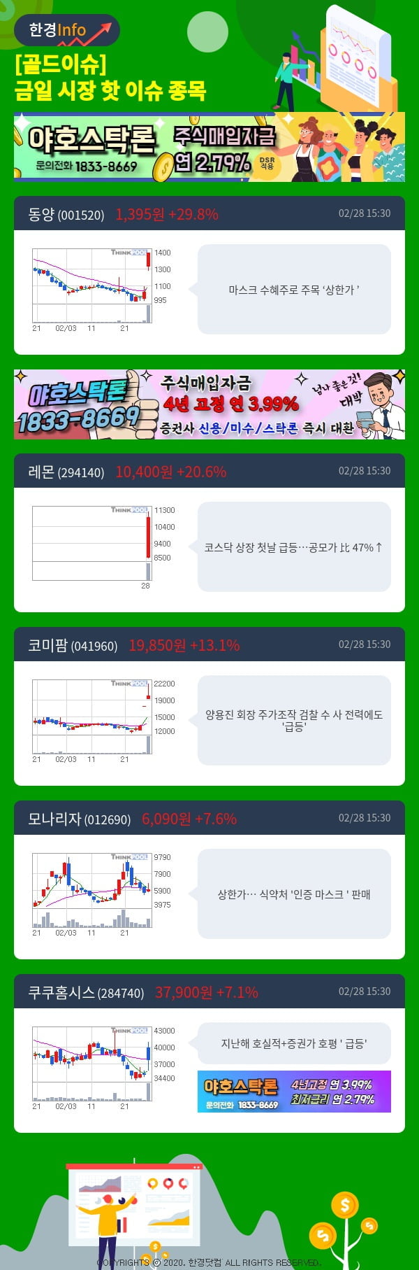 [골드이슈] 금일 시장 핫 이슈 종목