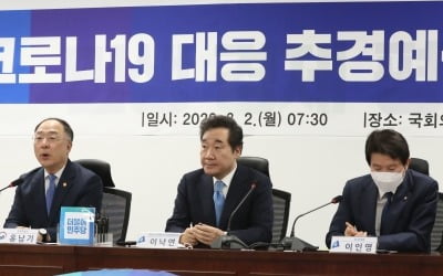 이낙연 "추경 이후에도 추가 대처"…홍남기 "굳게 버텨야" 울먹