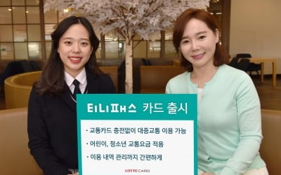 롯데카드, 티니패스 카드 출시…"자녀 용돈관리에 제격"