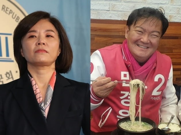 유례없는 공천 재번복으로 미래통합당 인천 연수을 공천에서 고배를 마신 민현주 전 의원이 당 최고위를 향해 '조폭적 발상'이라며 맹비난했다. [사진=연합뉴스, 민경욱 미래통합당 의원 페이스북 캡처]