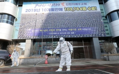 신천지대구교회 관련 확진자 2000명 넘었다…"전파력 과도하게 높다"