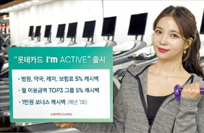 롯데카드, 병원·건강·쇼핑 등 생활 업종서 결제하면 5% 돌려줘