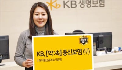 KB생명보험, 납입보험료에 비례해 해지환급금 정해지는 종신보험