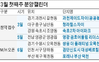 '과천 지식정보타운' 3일 청약접수 개시