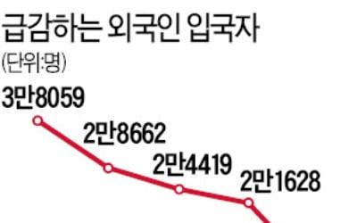 코로나 공포에…외국인 입국자 80% '뚝'