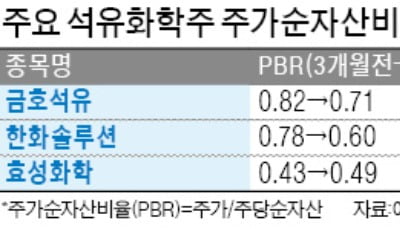 바닥 다지는 油化 "주가 금융위기 수준"