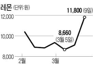 레몬, 마스크 생산 소식에 상한가