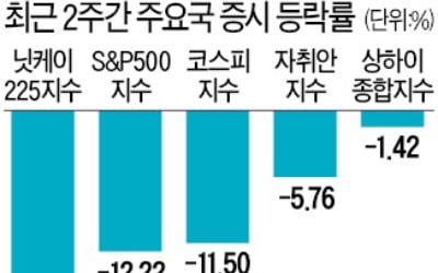 -11%, -7%, -5%…글로벌 증시 '비명'