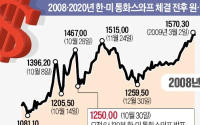 환율 급등세 꺾여 일단 '숨통'…"통화스와프가 근본 처방은 못돼"