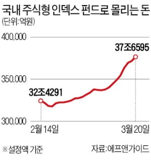 주식형 인덱스펀드에 5兆 몰렸다