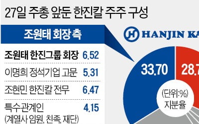 조원태 손 들어준 법원…"반도건설 의결권 3.2% 무효"