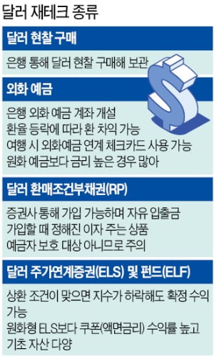 예금자 보호되는 '달러화 통장'부터 개설…단기 자금은 RP로