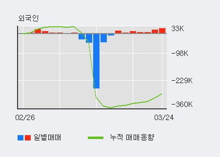 '한솔홀딩스' 5% 이상 상승, 전일 외국인 대량 순매수