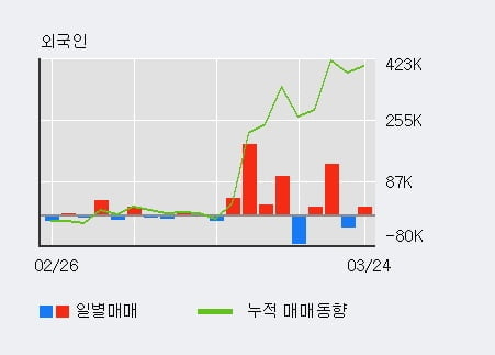 '드림텍' 5% 이상 상승, 기관 4일 연속 순매수(10.7만주)