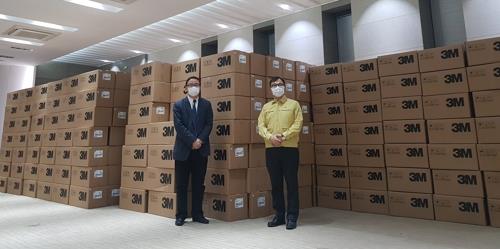 상하이 기증 마스크 50만개 내일 한국에…동방항공 운송지원