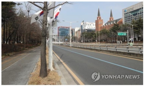 코로나19 확산에 대전·세종·충남 '텅 빈' 일요일