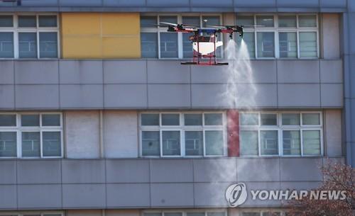 영월군, 34개 학교 건물·운동장 드론 방역