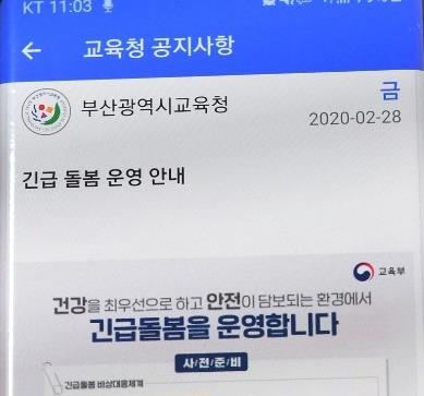 '부산교육 다모아' 앱 코로나19로 가입자 급증