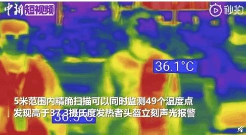 코로나19 막자…중국서 '체온 자동 측정' 헬멧 등장